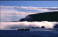 Source of danger: sea-fog. The Eskimos wait, sometimes days...