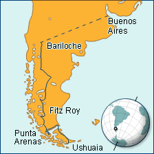 Patagonien Karte, polar-travel.com 
