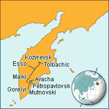 Map Kamchatka